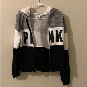 pink brand sweatshirt